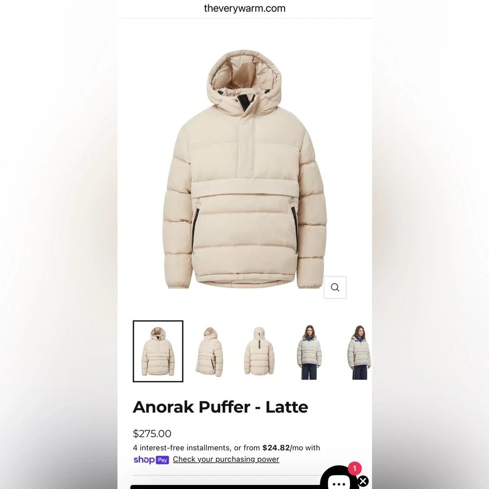 The Very Warm // hooded anorak puffer jacket - Picture 3 of 12